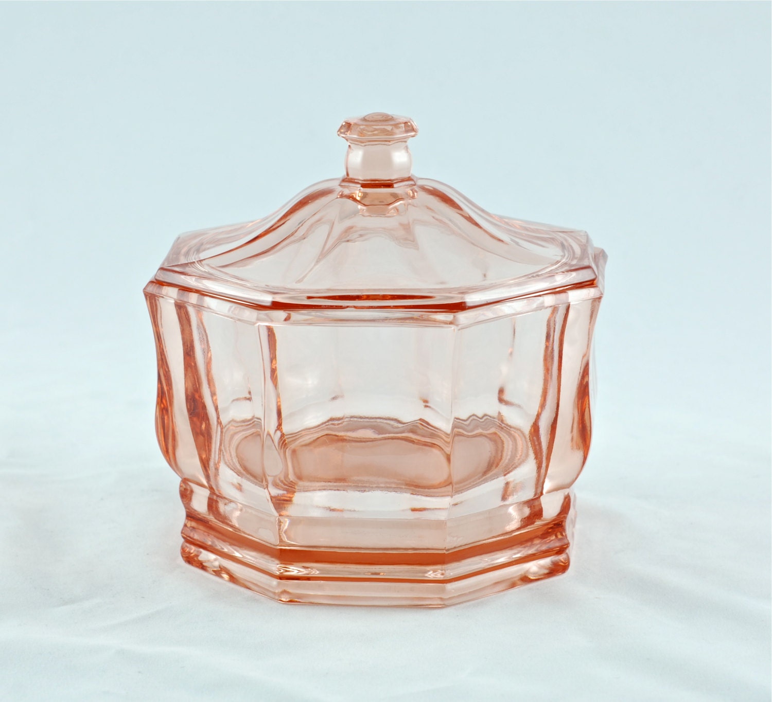 Vintage Pink Indiana Glass Concord Candy Dish by BirneyCreek