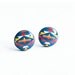 Blue tribal earrings studs, native post earrings, ethnic ear studs, tribal jewelry