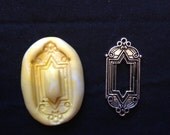 Flexible Mold-  Decorative Tiny Steampunk frame- Food safe, dollhouse, minis, mixed media scrapbooking
