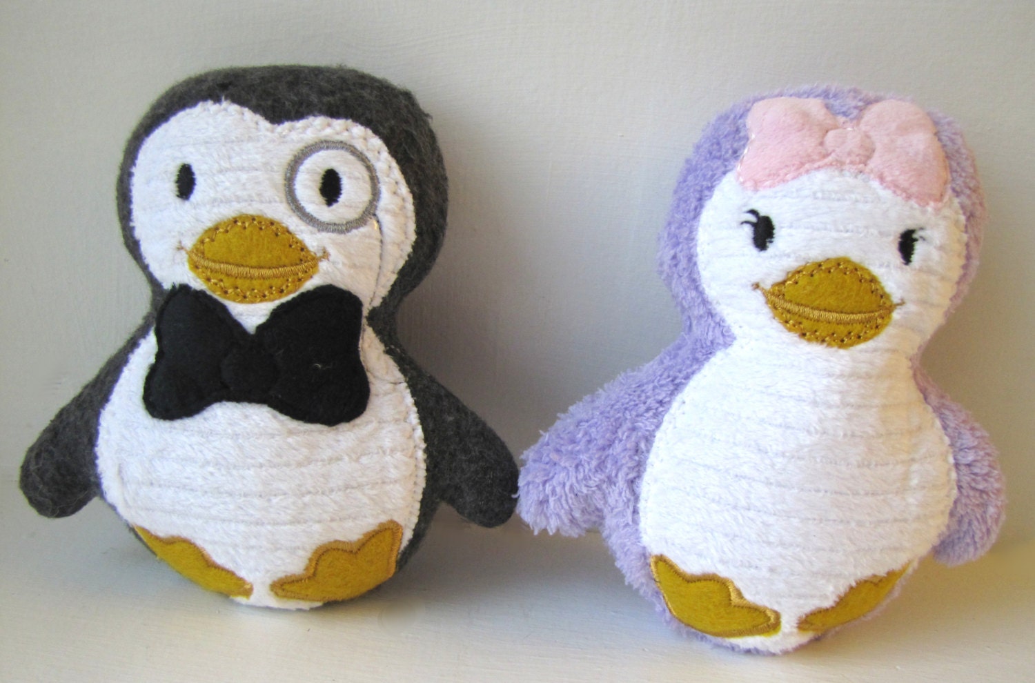 Plush Penguin Set Boy Girl Rattle Gift Baby Toy