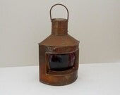 Copper and Brass Port Nautical Maritime Ships Lantern