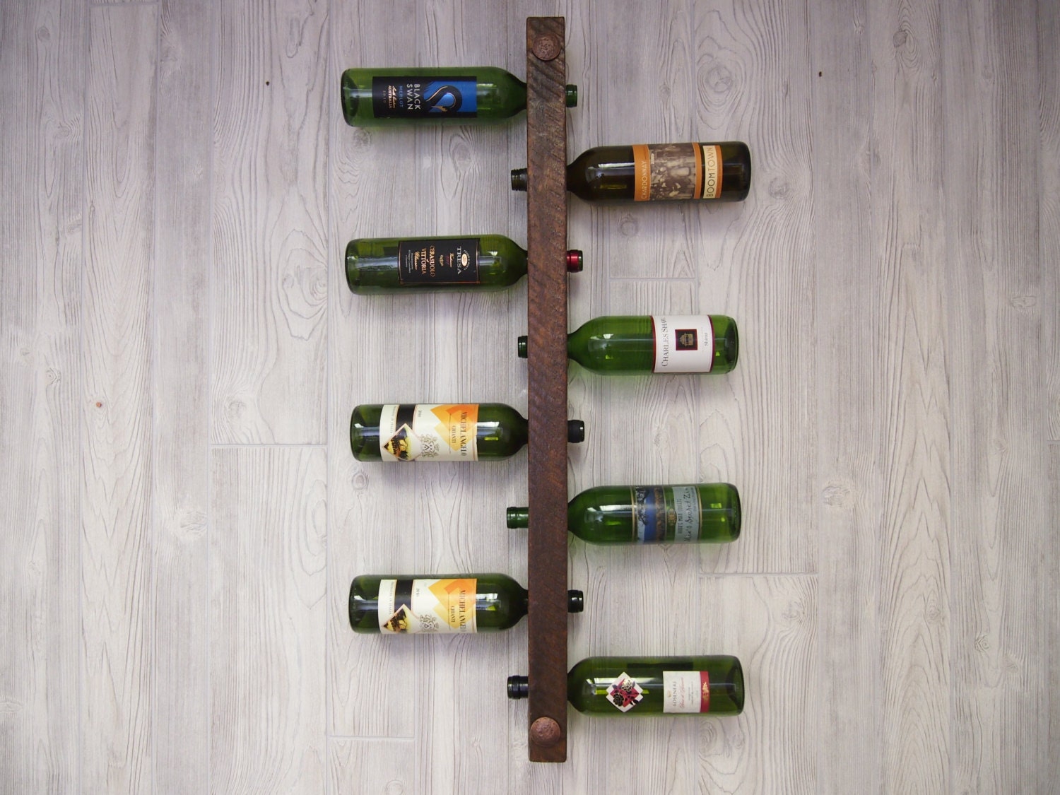 Rustic Wine Rack 8 bottle Ladder