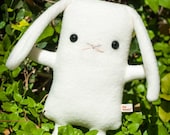 Flat Bonnie Bunny Plush / Classic - 9" tall Lop - Your Choice of Color / Solid