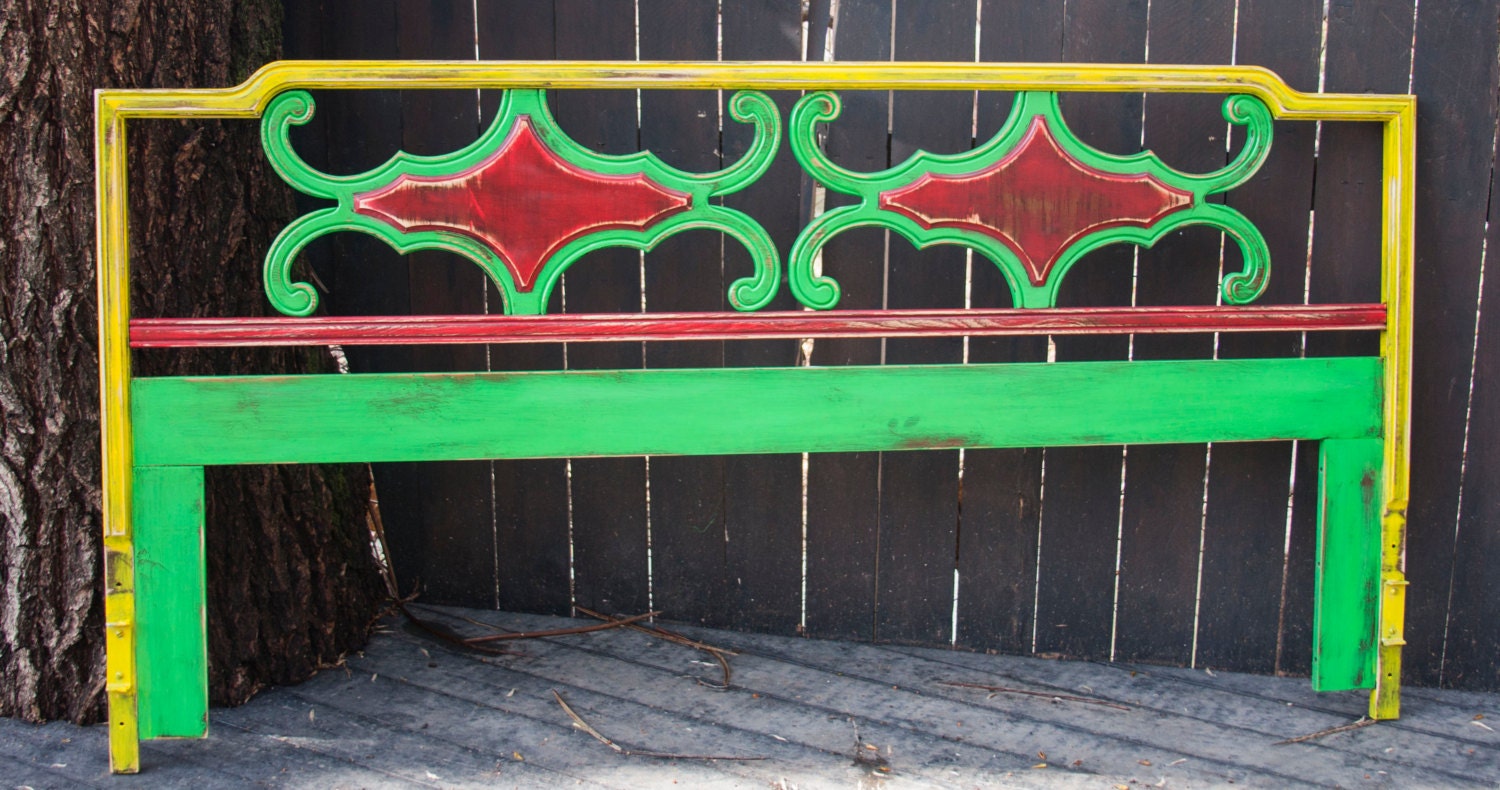 Rasta themed King Headboard "One Love Collection"
