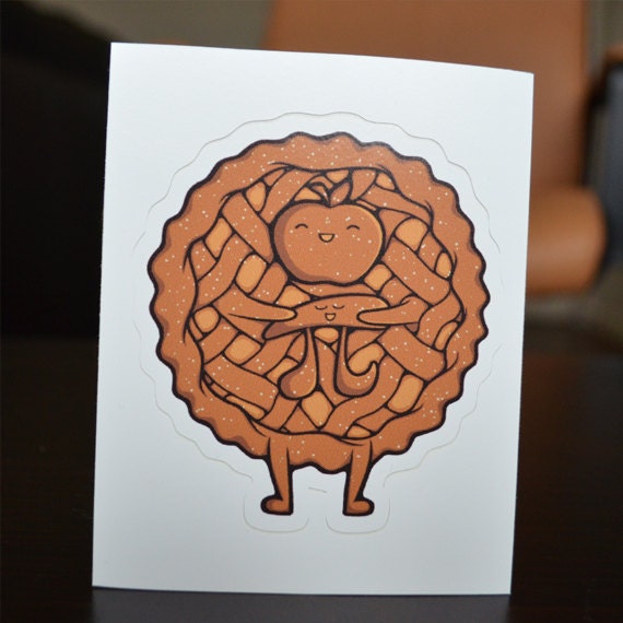 Apple Pi sticker - individual die cut STICKER