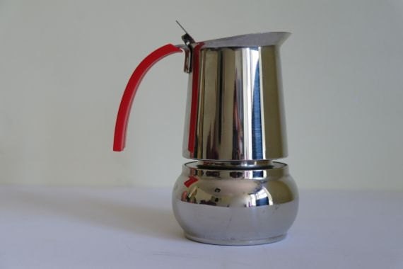 Guido Bergna Espresso Maker, Stainless Steel, Italy.