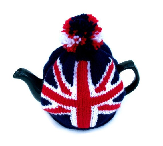 Union Jack tea cosy cozy for a medium  pot. Made to order.