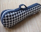 The Shinori - Black and White Canvas Ukulele Bag (Concert size) Custom made
