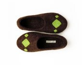Felted slippers. Rhombus - SimplicityOfFelt