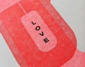I love you card - Anniversary Card - I love you more - I love you because - letterpress cards