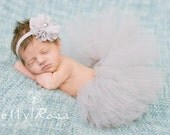 Baby tutu light silver size newborn - 4T you choose
