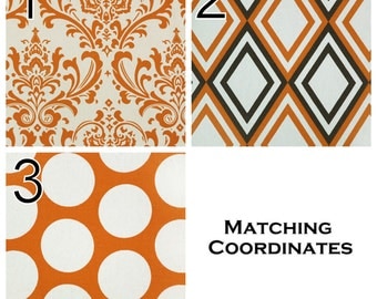 Popular items for orange curtains on Etsy