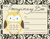 Gift Certificate - Imaginary Bee- Twenty Five Dollars - Good Towards Anything in my shop