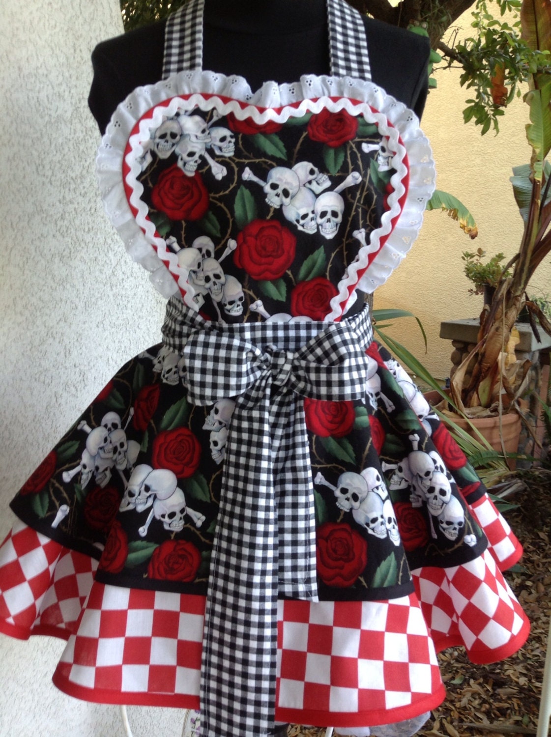 We're Painting The Roses Red Goth Apron