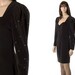 Vintage black evening dress size medium M. Bodycon cocktail party wiggle style