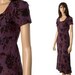 Vintage 1990s purple floral dress size XS x-small petite. Grunge revival. Spring Summer fashion