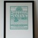 I'm dreaming of the seaside - an original paper cut by Loula Belle At Home
