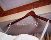 Personalized Bridal Hanger, Mrs Wedding Dress Hanger