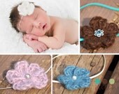 Delicate Flower Headband in Baby Alpaca