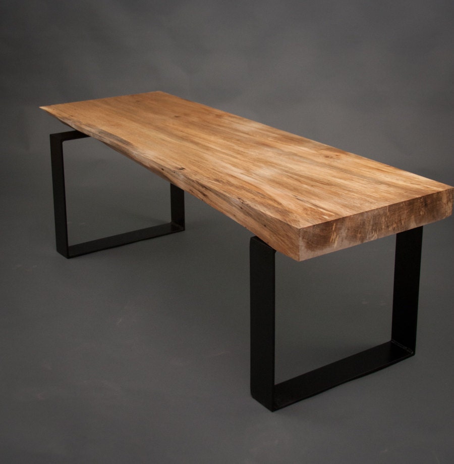 Modern English Walnut BENCH  Reclaimed - Solid - Hardwood
