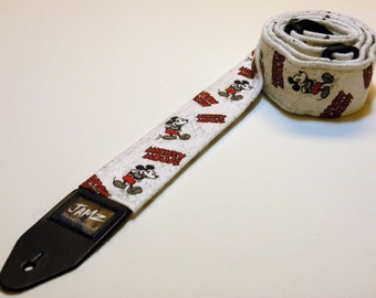 Handmade Mickey Mouse Guitar Strap