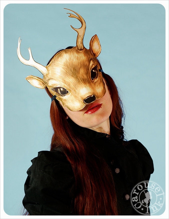 DEER Mask by Carousel Ink - Victorian Paper MASK