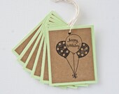 Birthday Party Favor Tags with Balloons
