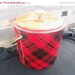 Rockabilly Red Ice Bucket Vintage Home Decor Housewares Party Tableware Dinnerware 1960's Man Cave Barware