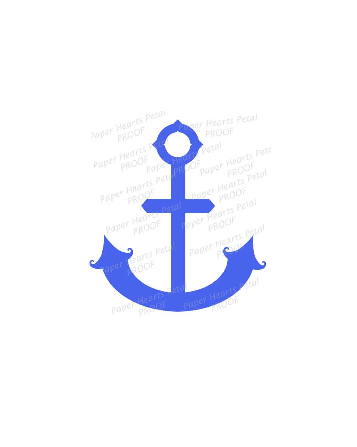 Digital Clip Art - Nautical Anchor - Two Images each in PGN & JPG Formats