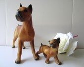Adorable Hard Plastic Boxer Dogs