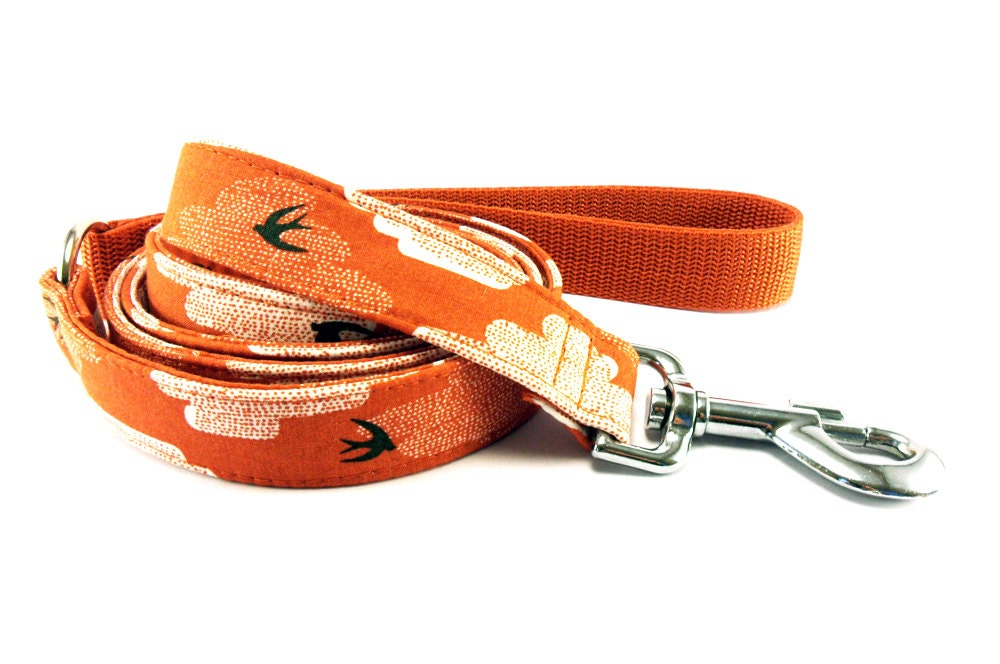 SWALLOWS Dog Leash HANDMADE