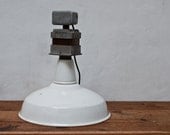 White Industrial Hanging Lamp Light