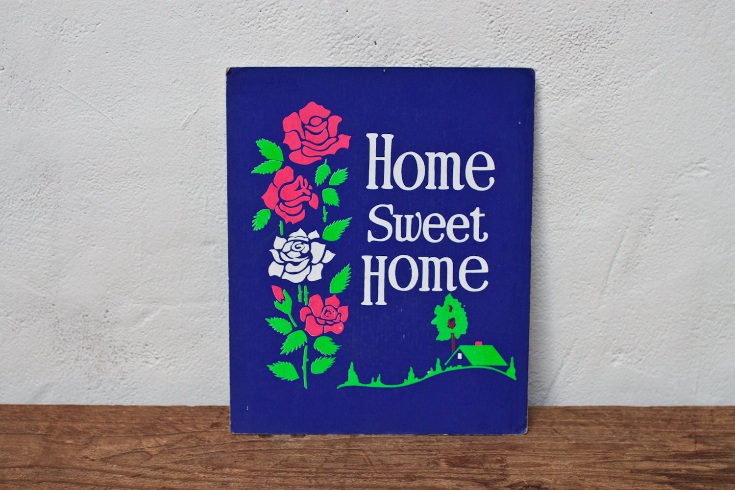 Home Sweet Home Sign Purple