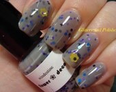 Glitter polish - Flower Deco