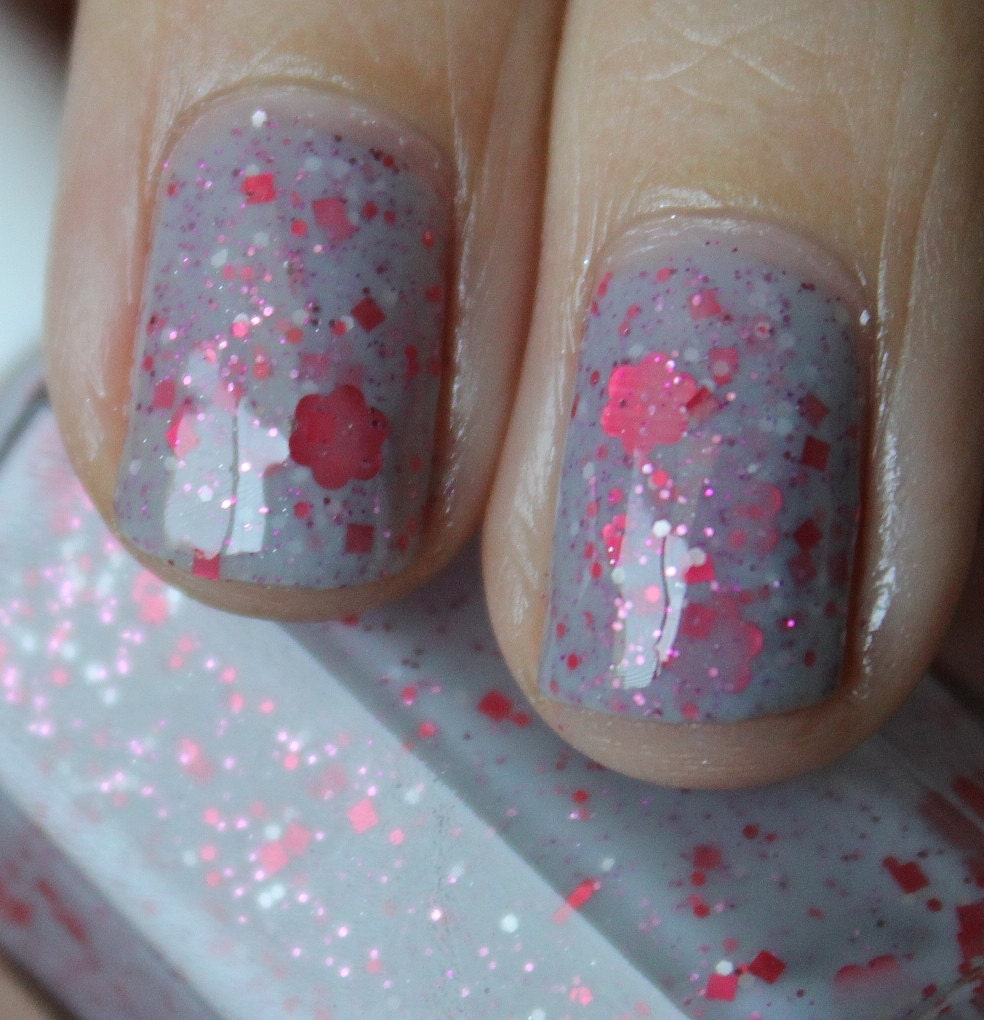 Glitter polish -  Flower Parade