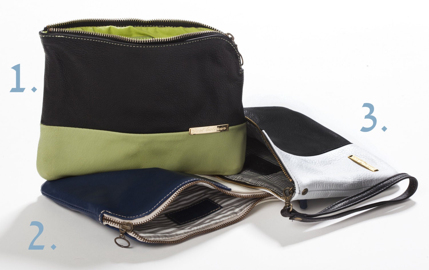 Leather bags-clutch bags - Just believe