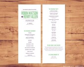 Printable Wedding Program - Sarah Collection