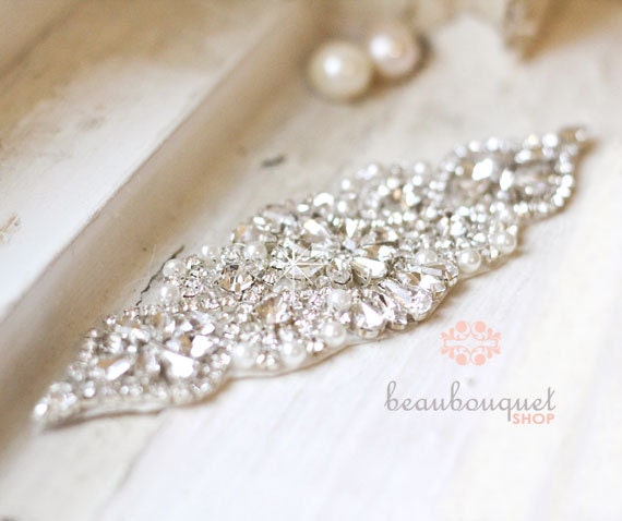 Stunning Crystal Bridal Sash Rhinestone Bridal Beaded Rhinestone Sash Wedding Sash