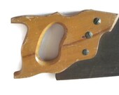 Vintage Hand Saw, Vintage Hand Saw With Wooden Handle, Rustic Hand Saw