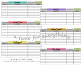 Personalized printable spending logs for cash budget wallets // digital file