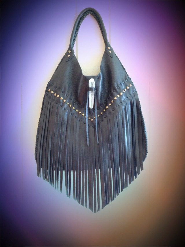 Lodi Leather Fringe Tote Bag