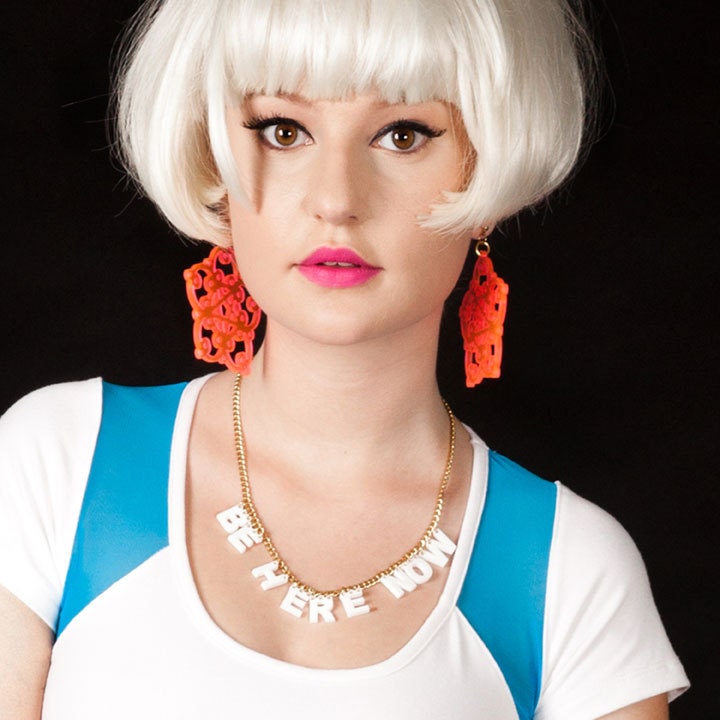 I Still Love You NYC Be Here Now Mantra Necklace