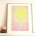 Sale - Buy 2 Get 1 Free - Abstract Print Poster- Morning Sun - 13 x 19  -  Open Edition - sun print, pink, yellow