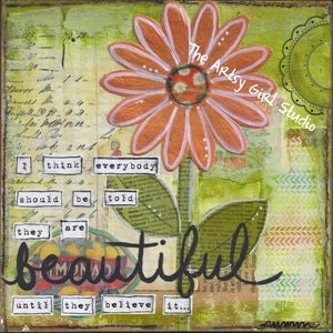 Beautiful 8x8 Mixed Media Art Print