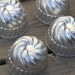Mini Alumnimum Cake Pans (set of 4) / Swirl Jello Tins Vintage