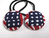 button hair elastics set of 2 stars and stripes