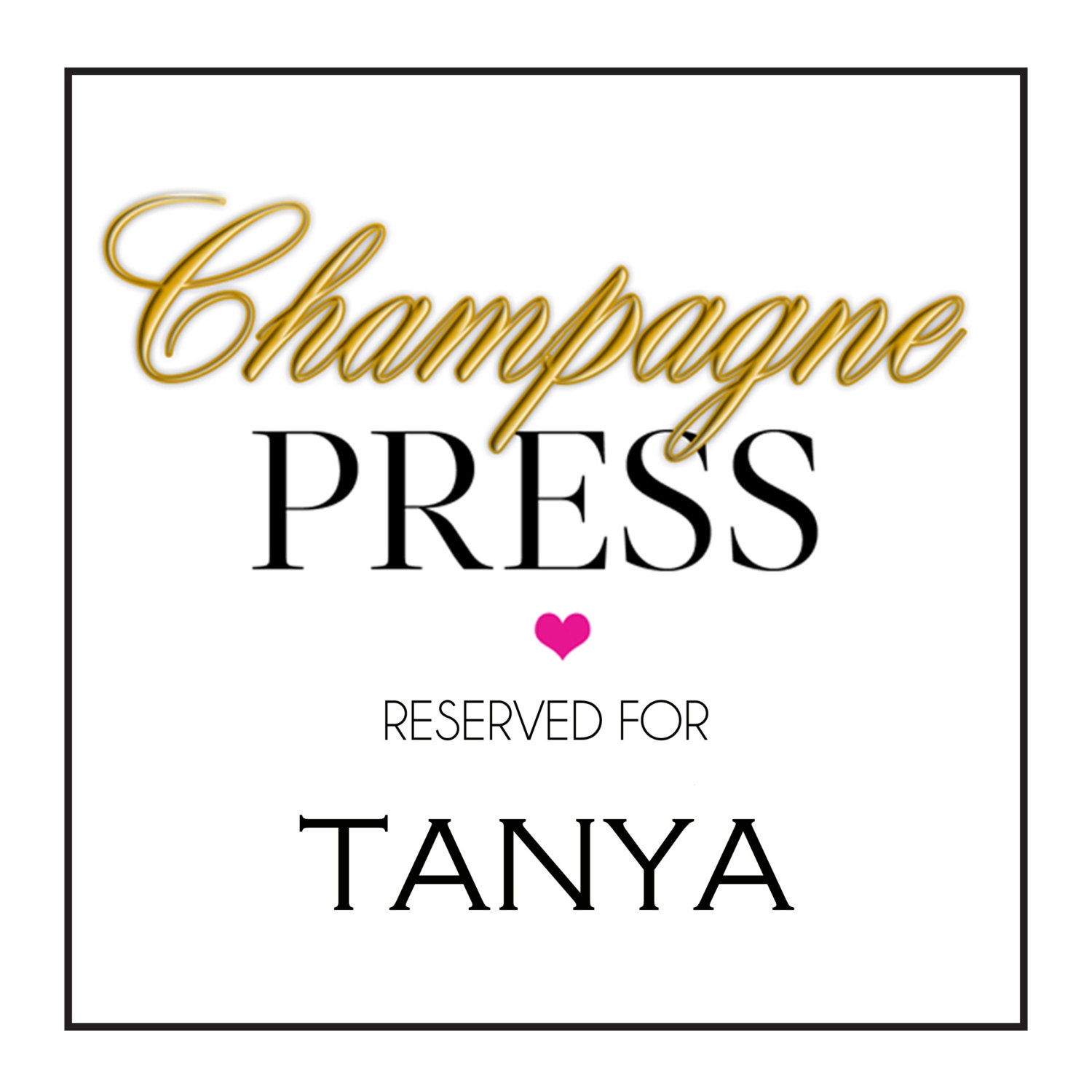 Champagne and Blush Fairytale Wedding Invitations for Tanya