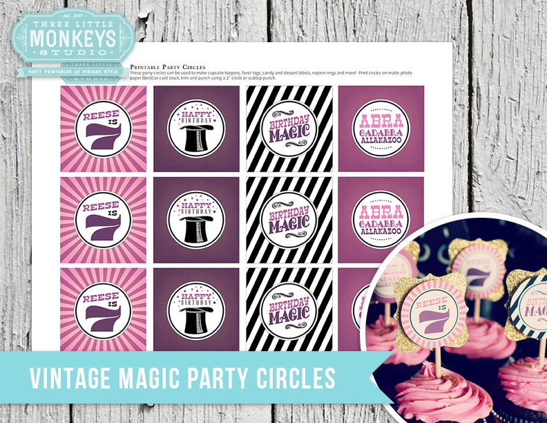 Vintage Magic Birthday Party Circles Il_170x135