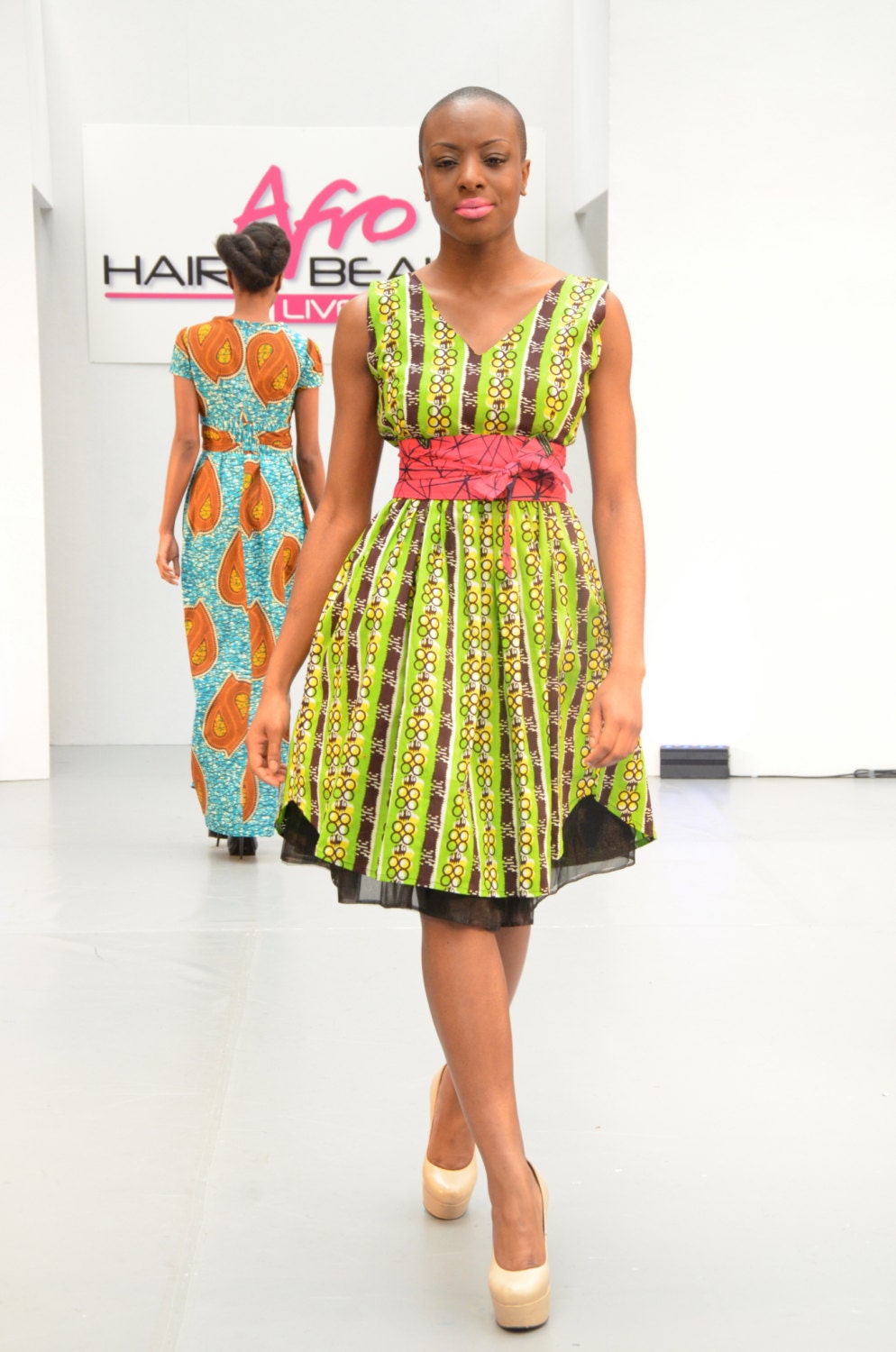 Green African print Baby doll by GITAS PORTAL