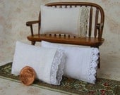 Miniature Pillows - Three Assorted Dollhouse Pillows in 1:12 Scale